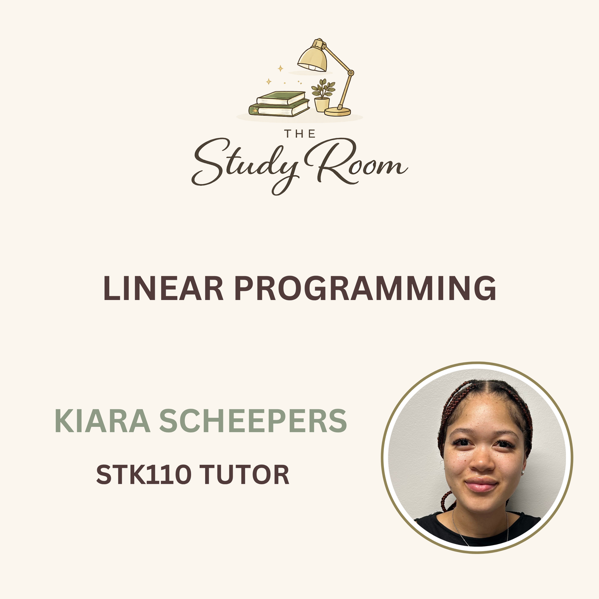 STK110 TUTOR CLASS - LINEAR PROGRAMMING
