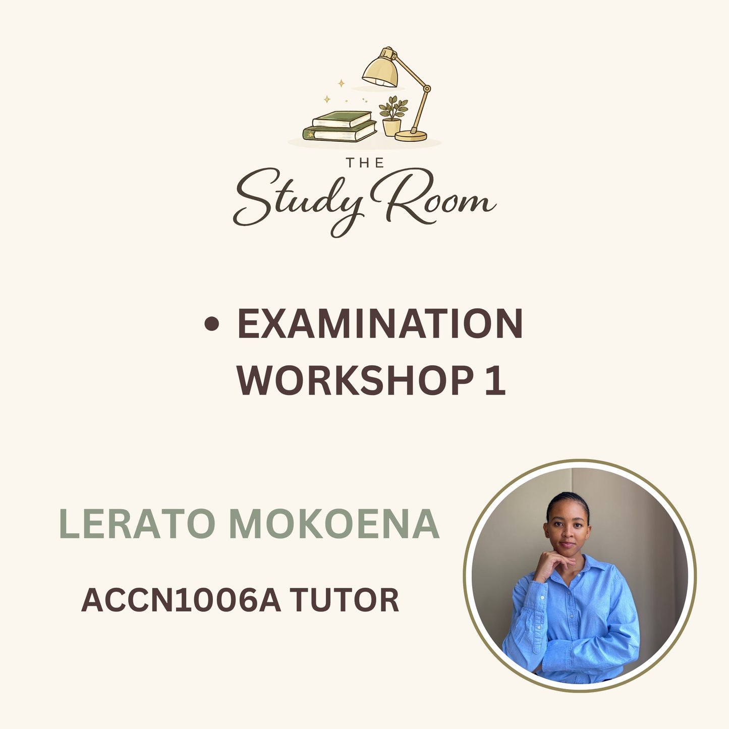 ACCN1006A EXAMINATION WORKSHOP 1