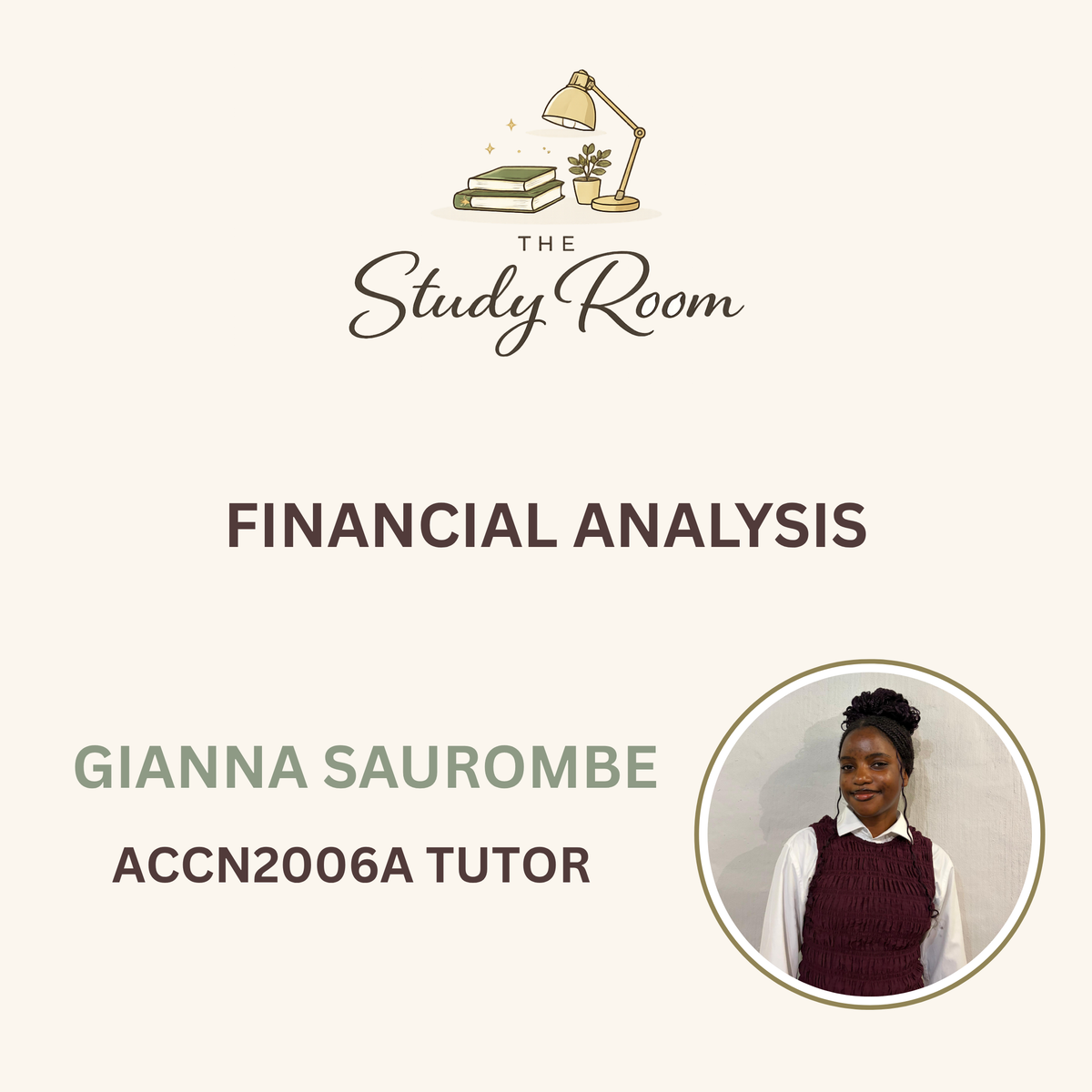 ACCN2006A TUTOR CLASS - FINANCIAL ANALYSIS