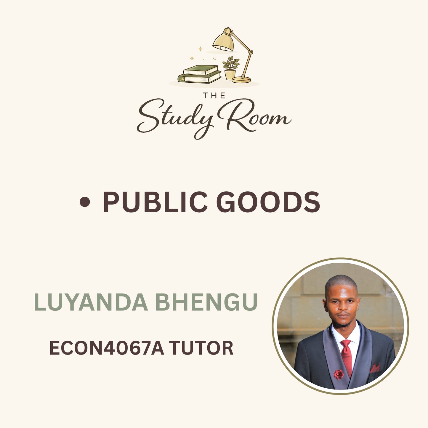 ECON4067A TUTOR CLASS - PUBLIC GOODS