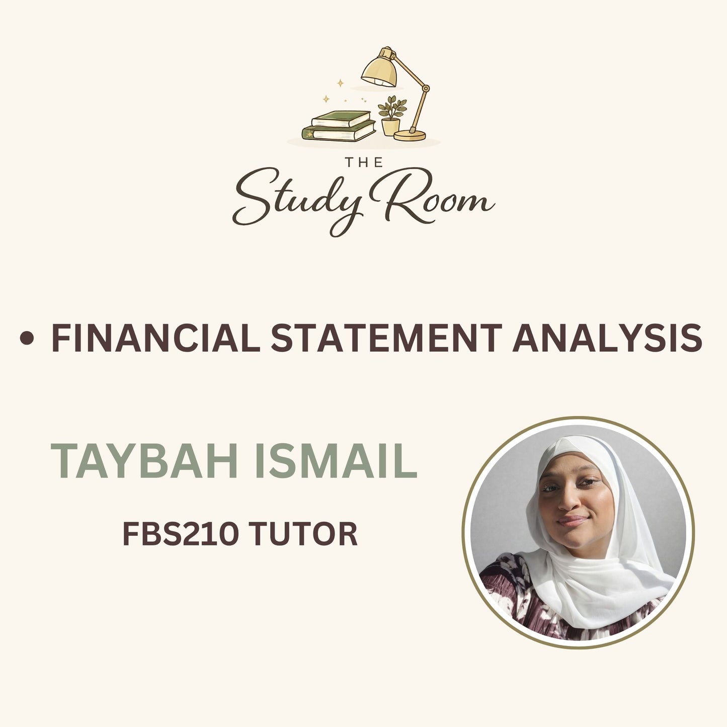 FBS210 TUTOR CLASS - FINANCIAL STATEMENT ANALYSIS