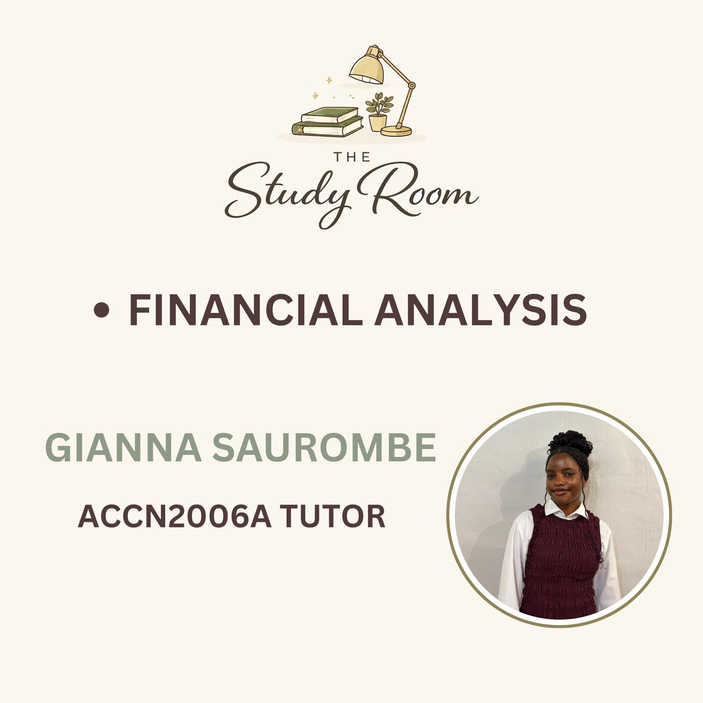 ACCN2006A TUTOR CLASS - FINANCIAL ANALYSIS