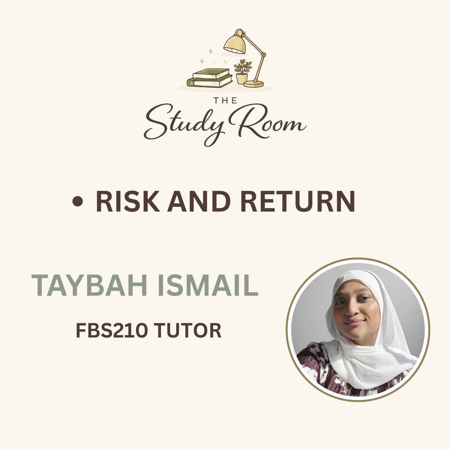 FBS210 TUTOR CLASS - RISK & RETURN
