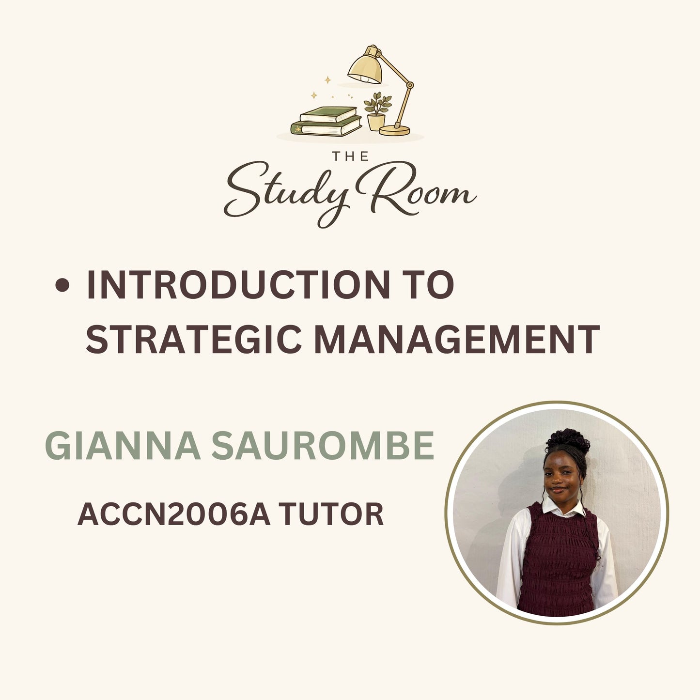 ACCN2006A TUTOR CLASS - INTRODUCTION TO STRATEGIC MANAGEMENT