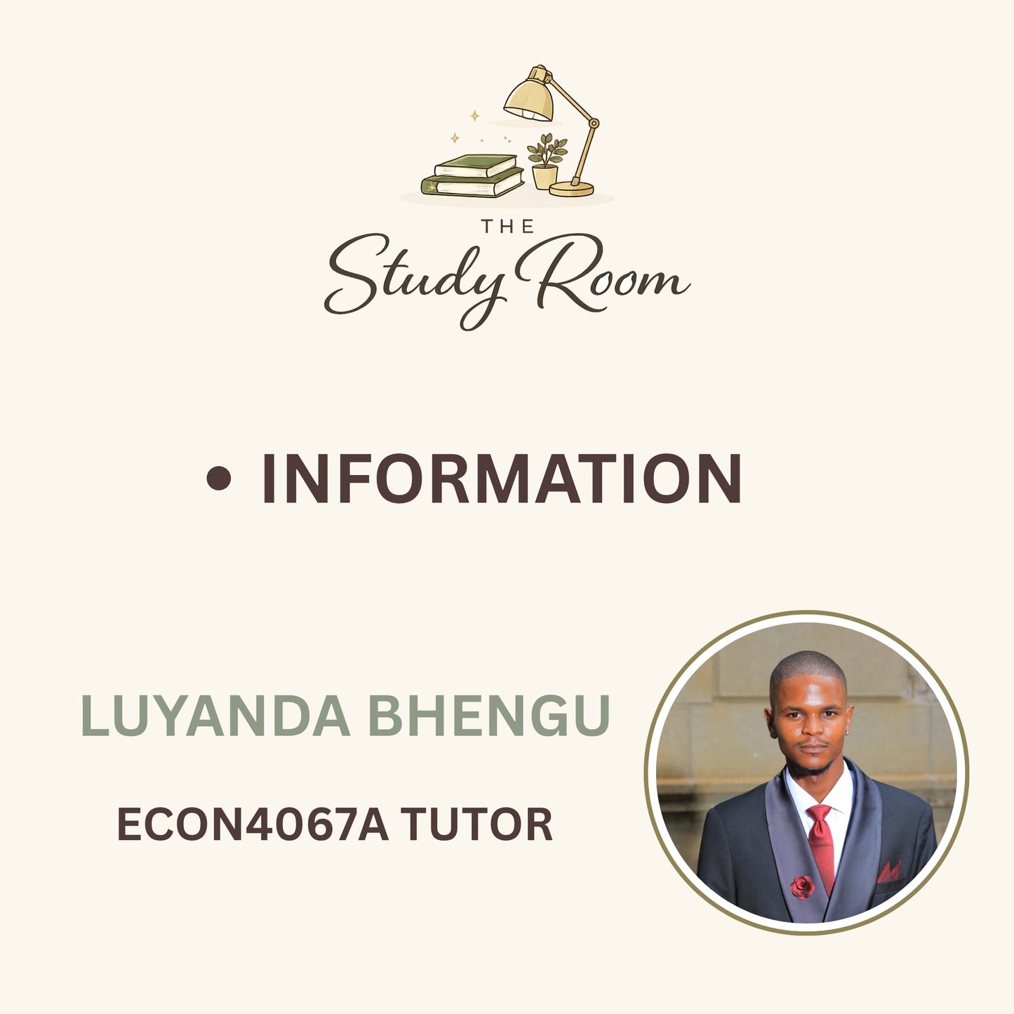 ECON4067A TUTOR CLASS - INFORMATION