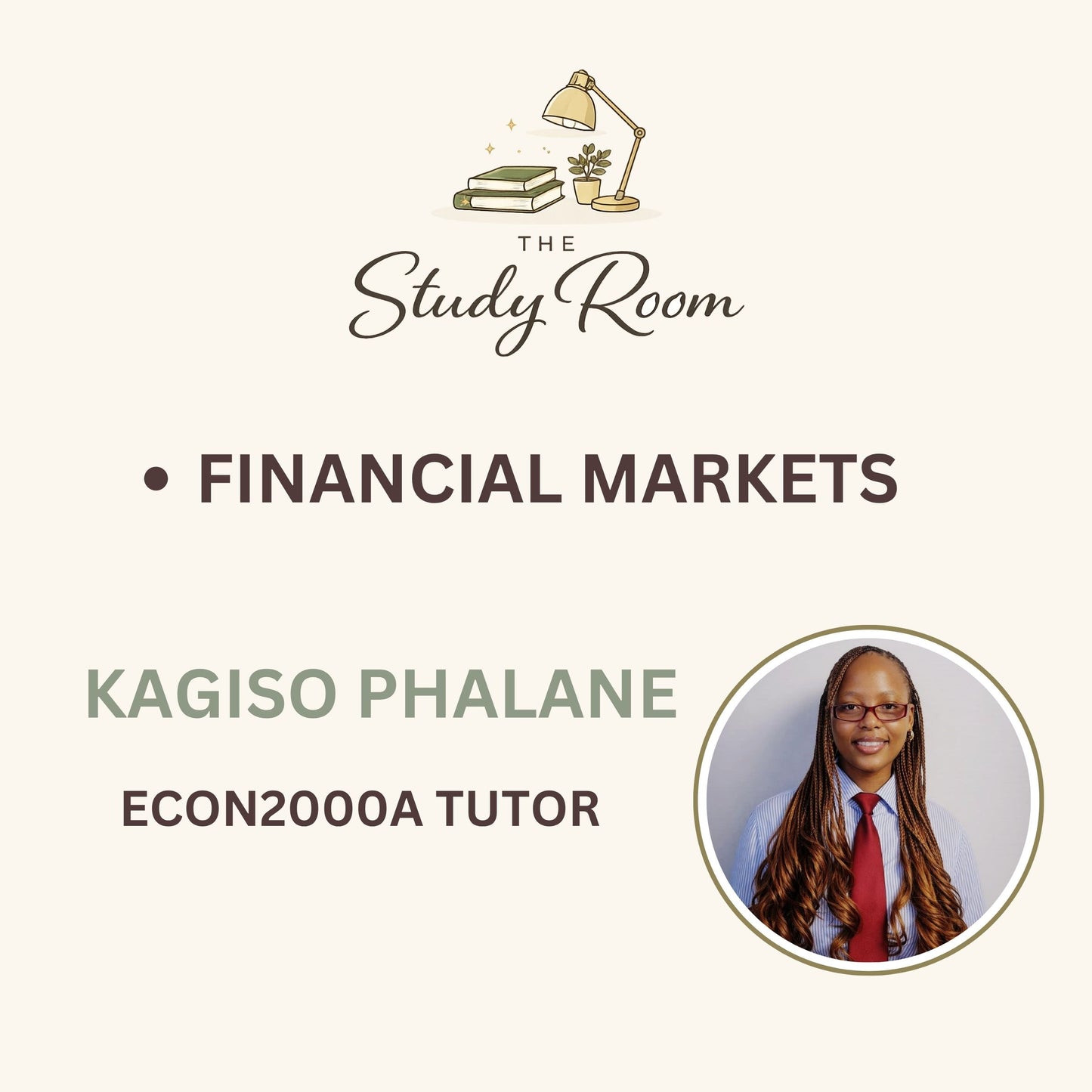 ECON2000A TUTOR CLASS - FINANCIAL MARKETS