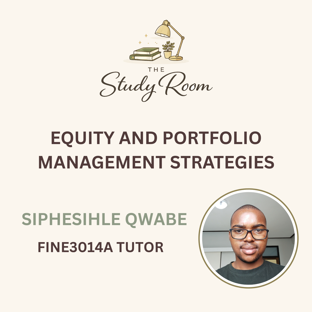 FINE3014A TUTOR CLASS - EQUITY AND PORTFOLIO MANAGEMENT STRATEGIES