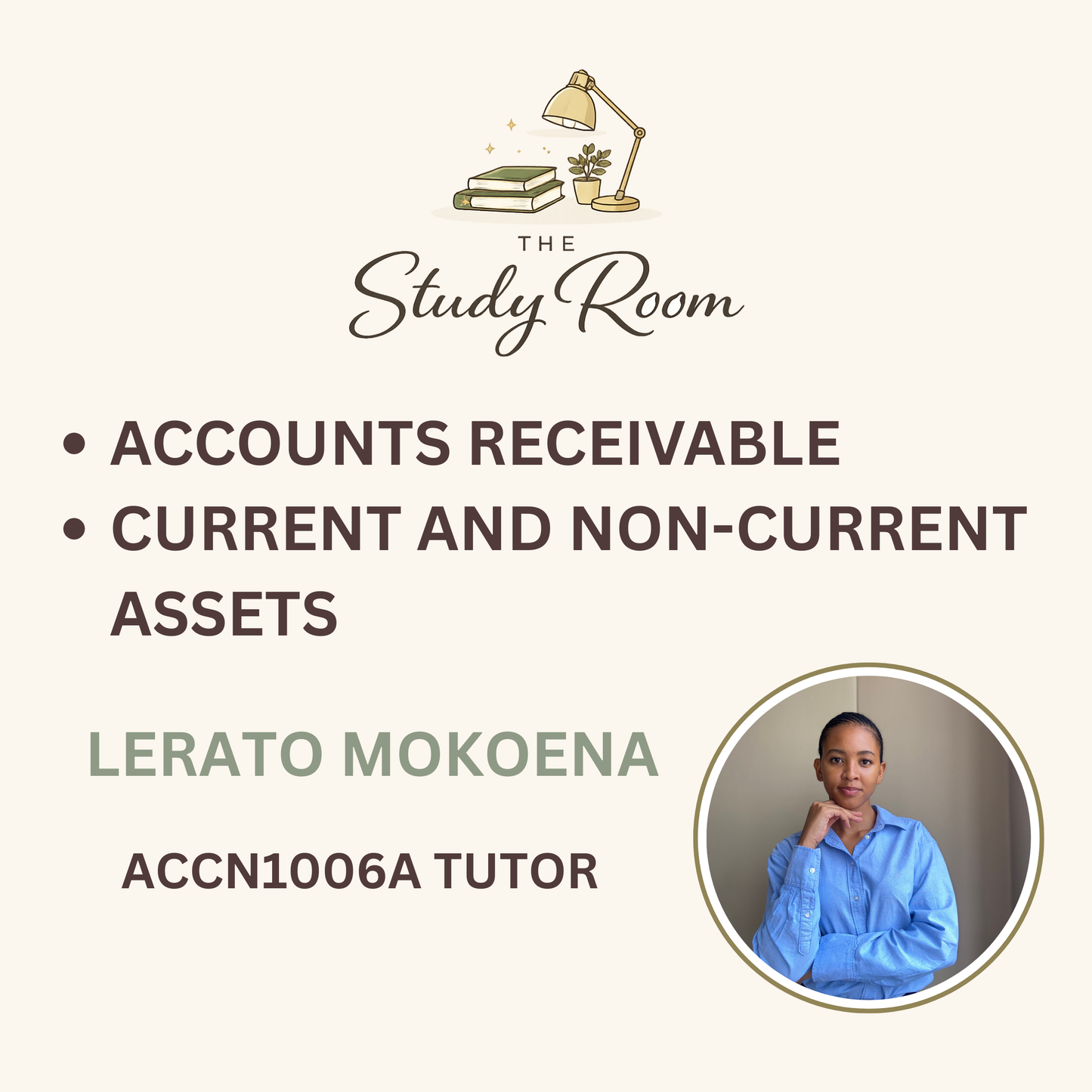 ACCN1006A TUTOR CLASS - ACCOUNTS RECEIVABLE & CURRENT AND NON-CURRENT ASSETS