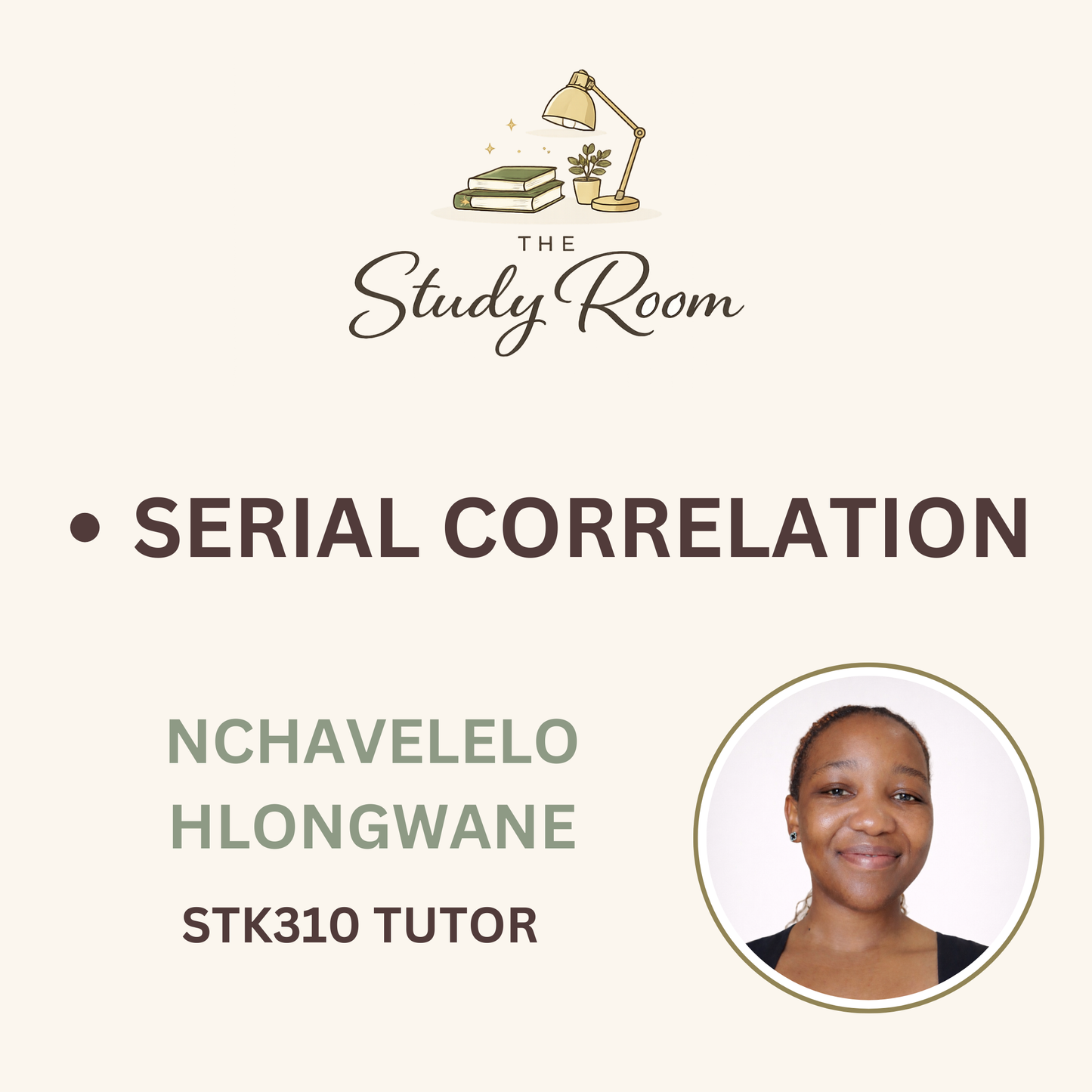 STK310 TUTOR CLASS - SERIAL CORRELATION