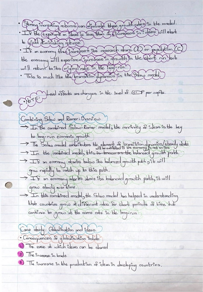 EKN214 NOTES - GROWTH AND IDEAS