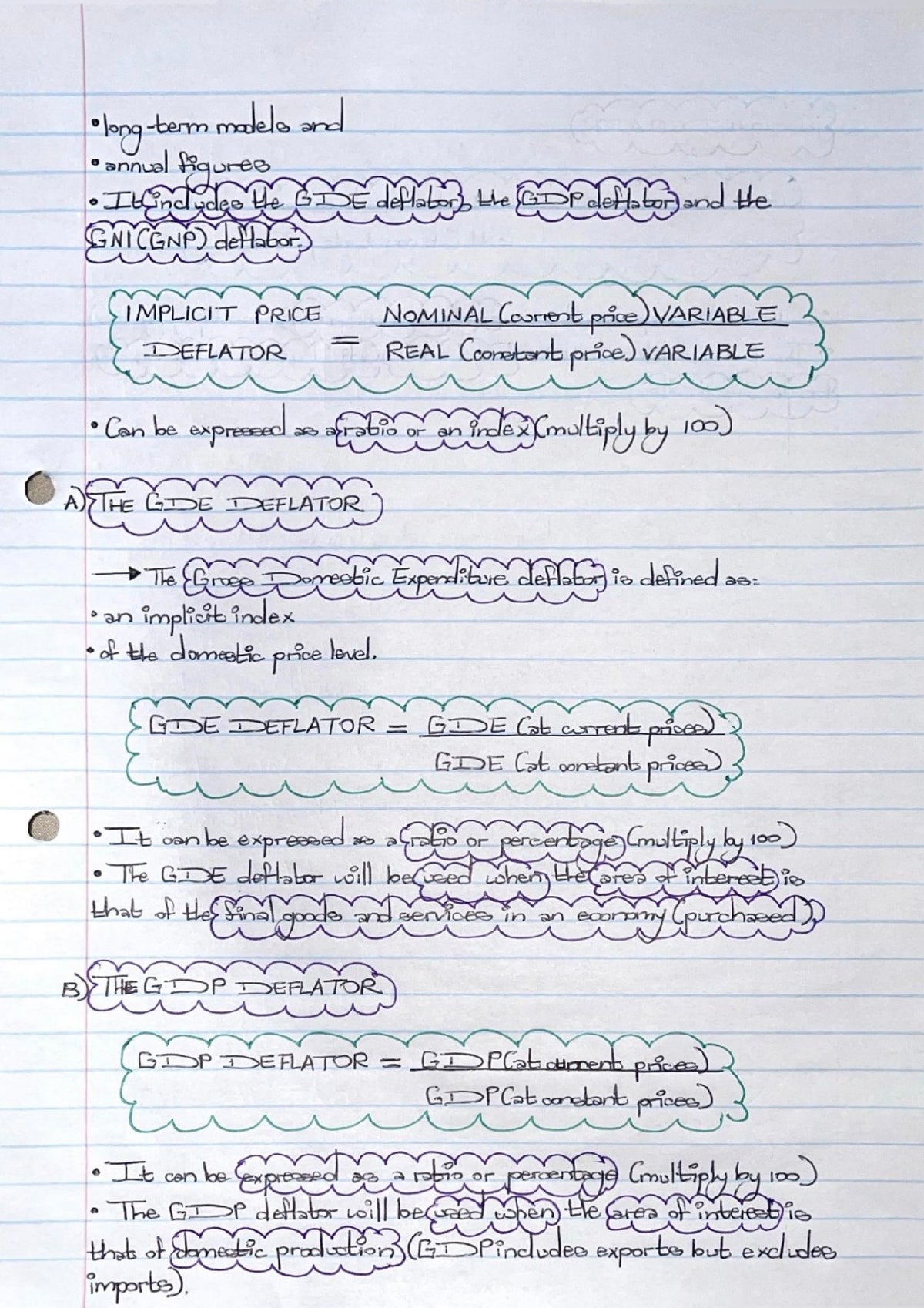 EKN320 NOTES - INFLATION