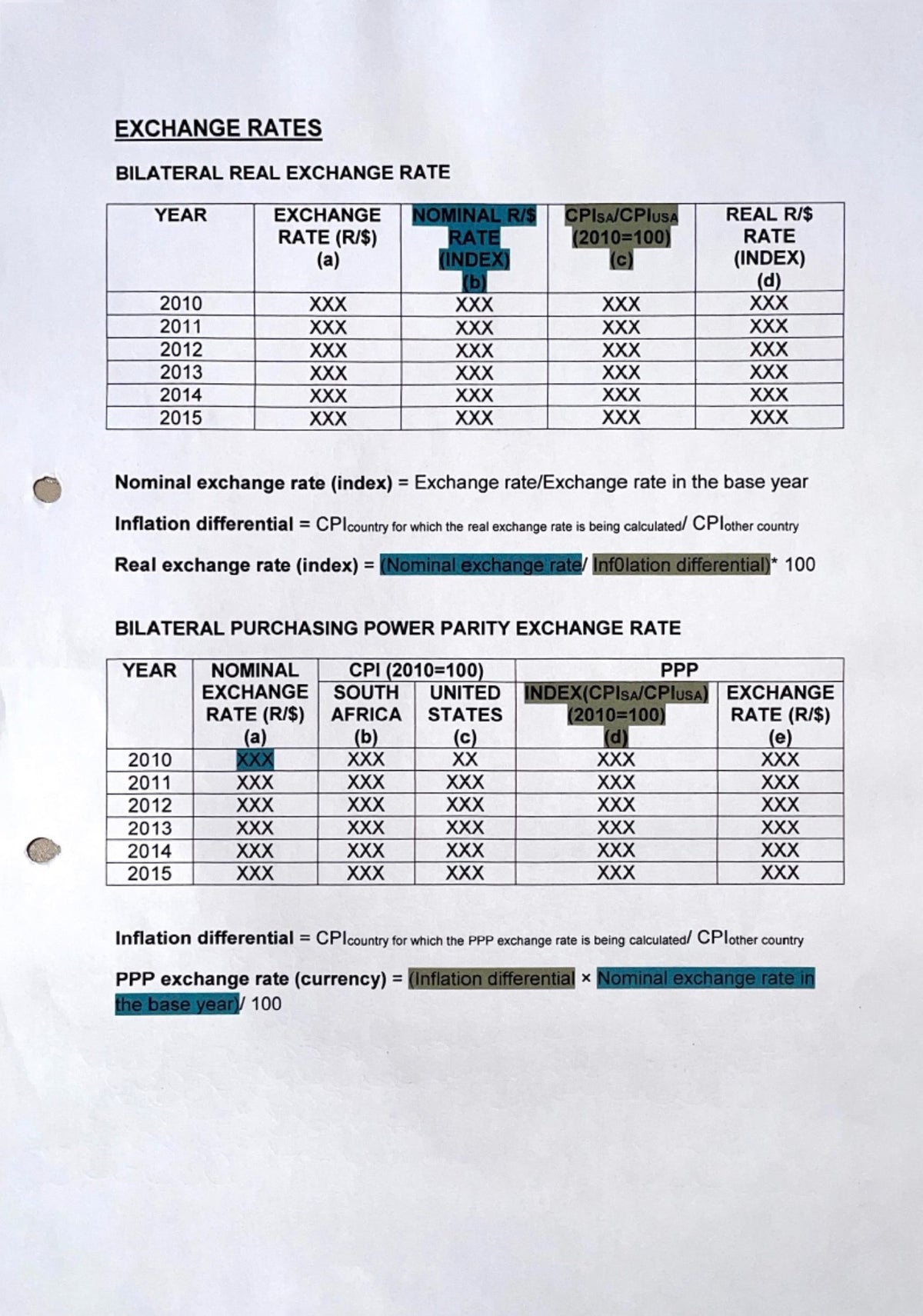 EKN320 NOTES - INTERNATIONAL TRANSACTIONS