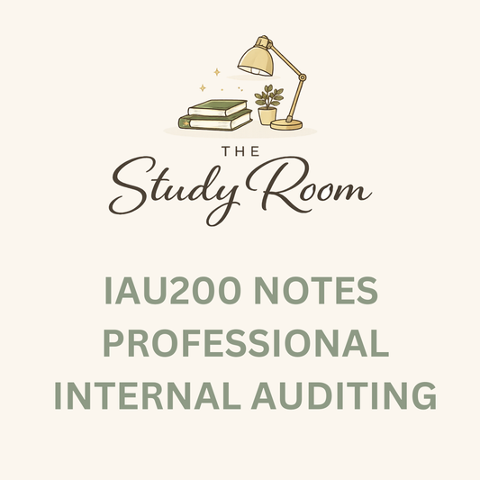 IAU200 NOTES - PROFESSIONAL INTERNAL AUDITING