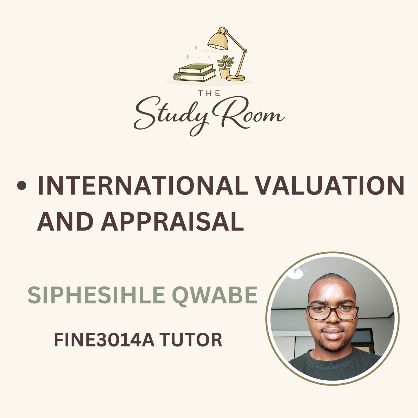 FINE3014A TUTOR CLASS - INTERNATIONAL VALUATION AND APPRAISAL