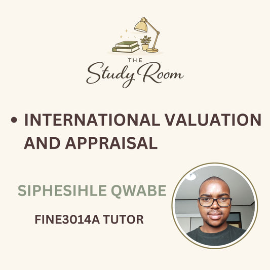 FINE3014A TUTOR CLASS - INTERNATIONAL VALUATION AND APPRAISAL