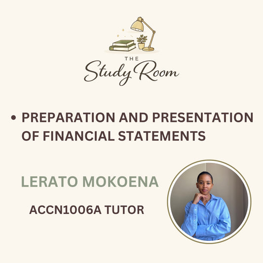ACCN1006A TUTOR CLASS - PREPARATION AND PRESENTATION OF FINANCIAL STATEMENTS
