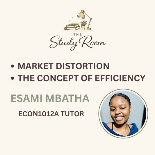 ECON1012A TUTOR CLASS - MARKET DISTORTION & THE CONCEPT OF EFFICIENCY