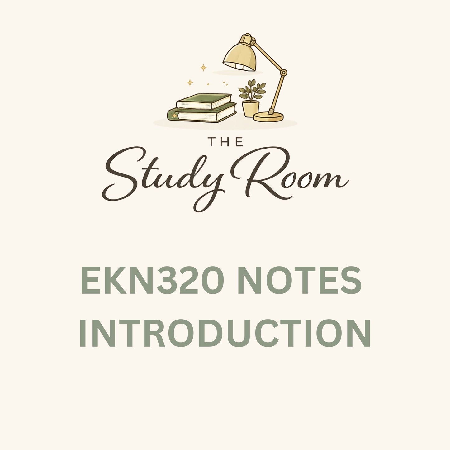EKN320 NOTES - INTRODUCTION