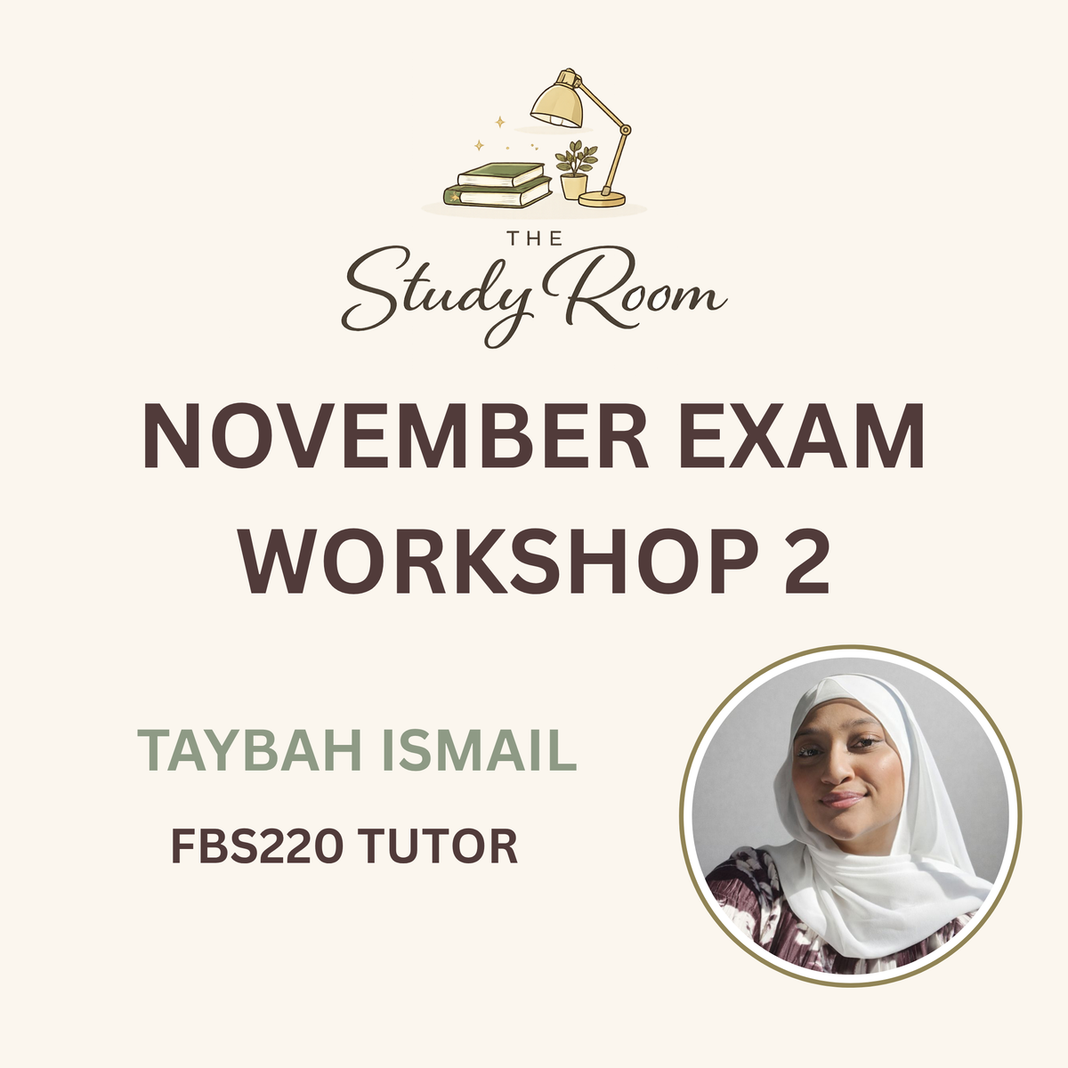 FBS220 NOVEMBER EXAM WORKSHOP 2