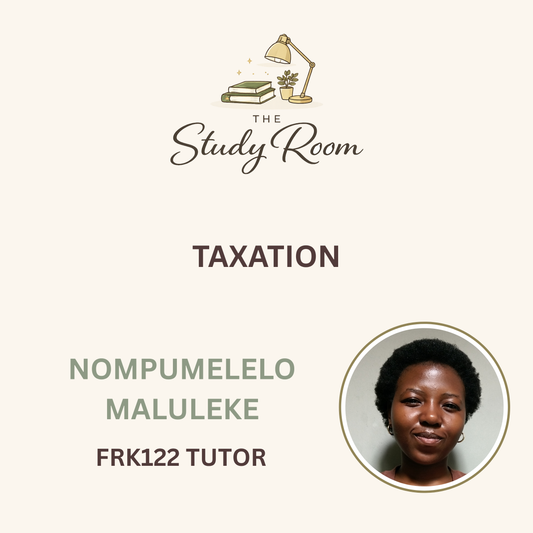 FRK122 TUTOR CLASS - TAXATION