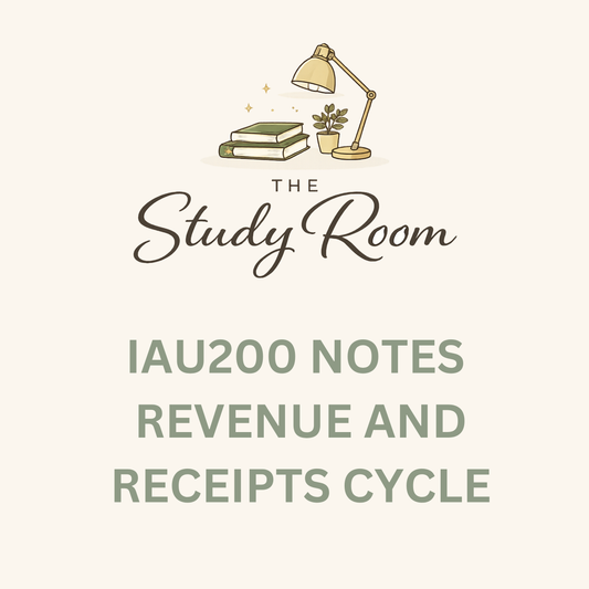 IAU200 NOTES - REVENUE AND RECEIPTS CYCLE