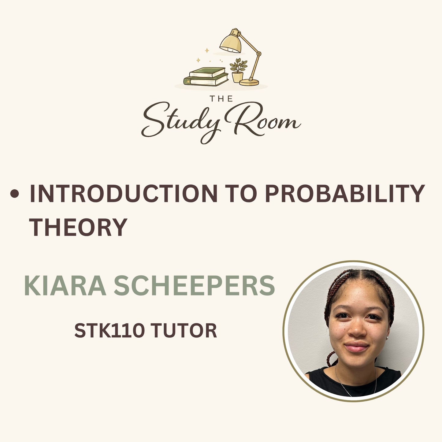 STK110 TUTOR CLASS - INTRODUCTION TO PROBABILITY THEORY