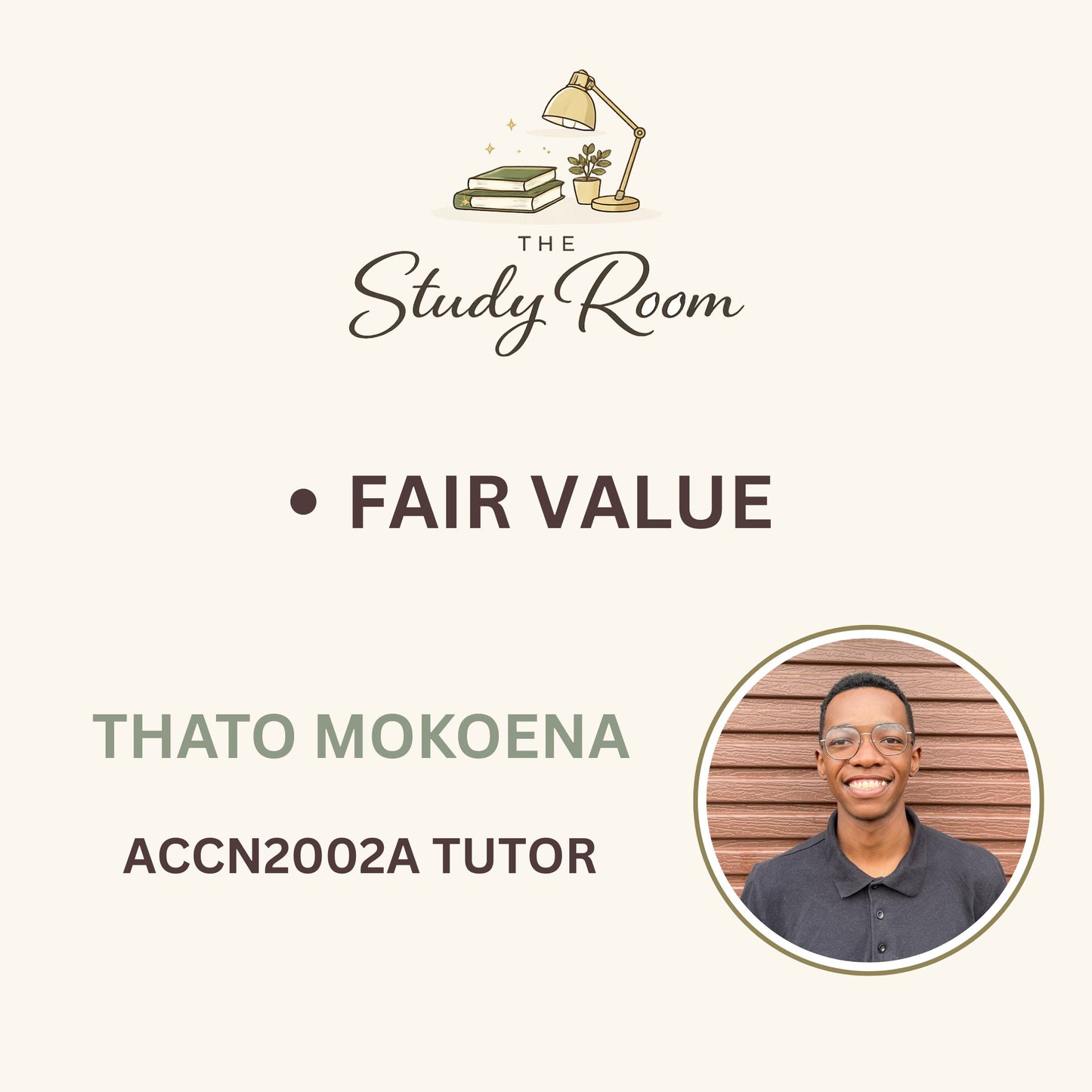 ACCN2002A TUTOR CLASS - FAIR VALUE
