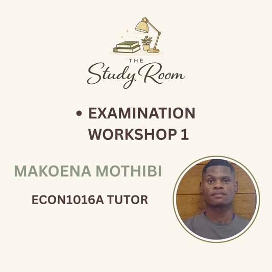ECON1016A EXAMINATION WORKSHOP 1