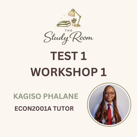 ECON2001A TEST 1 WORKSHOP 1