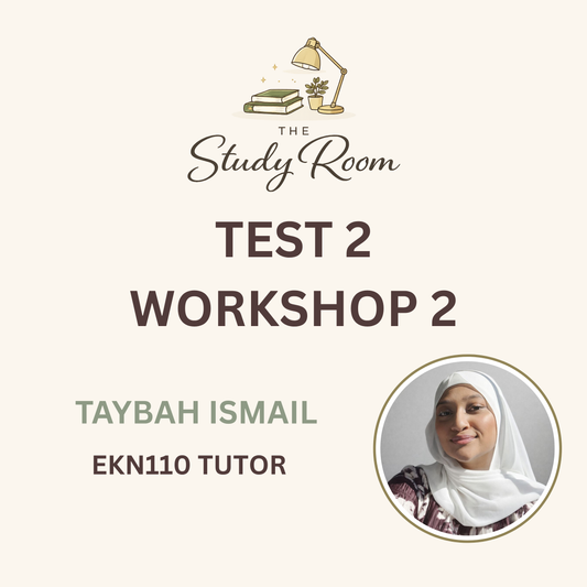 EKN110 SEMESTER TEST 2 WORKSHOP 2