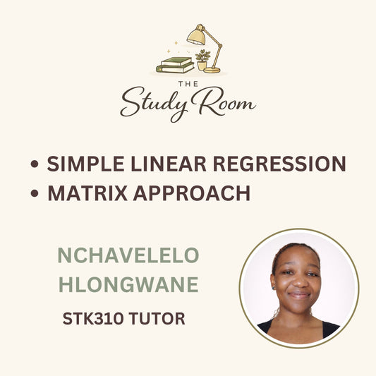 STK310 TUTOR CLASS - SIMPLE LINEAR REGRESSION AND MATRIX APPROACH