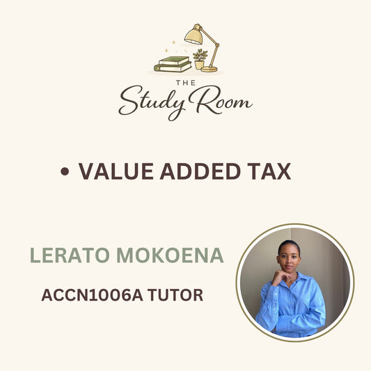 ACCN1006A TUTOR CLASS - VALUE ADDED TAX