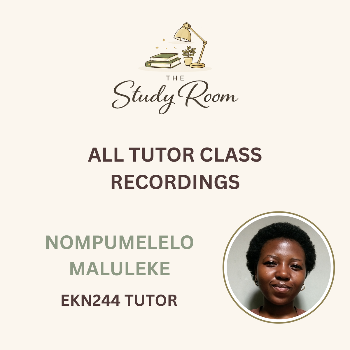EKN244 TUTOR CLASS RECORDING PACKAGE