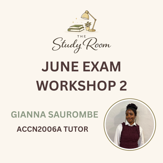 ACCN2006A JUNE EXAM WORKSHOP 2