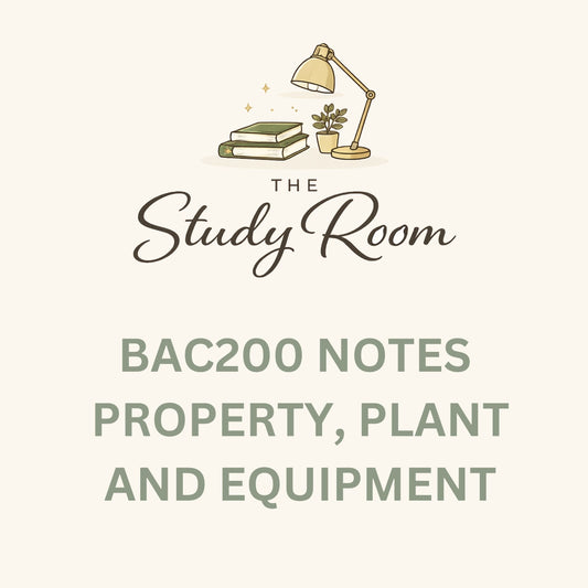BAC200 NOTES - PROPERTY, PLANT AND EQUIPMENT (IAS 16)
