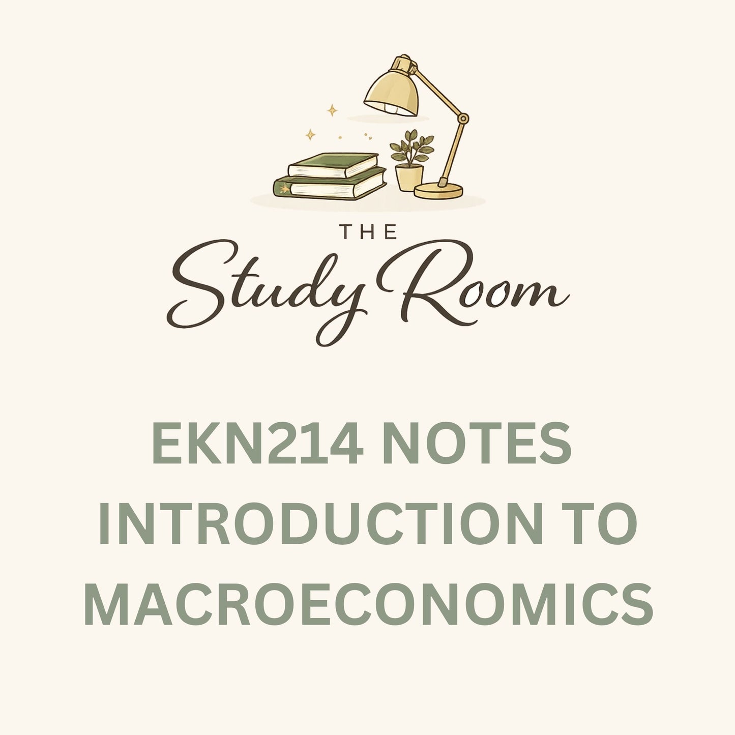 EKN214 NOTES - INTRODUCTION TO MACROECONOMICS