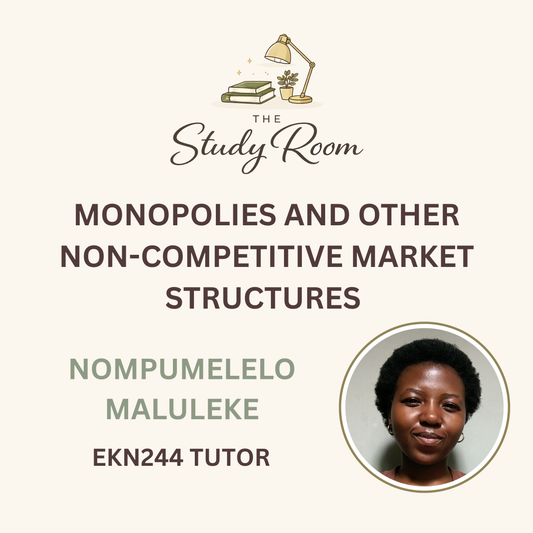 EKN244 TUTOR CLASS - MONOPOLIES AND OTHER NON-COMPETITIVE MARKET STRUCTURES