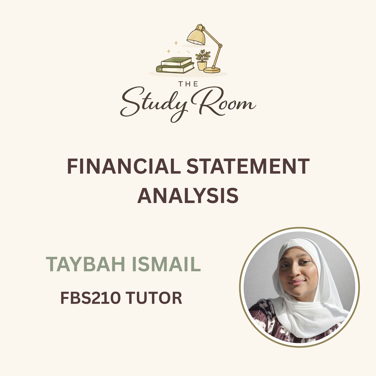 FBS210 TUTOR CLASS - FINANCIAL STATEMENT ANALYSIS
