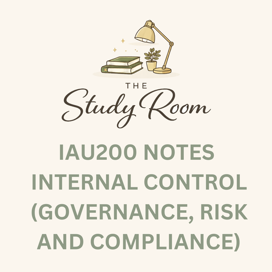 IAU200 NOTES - INTERNAL CONTROL (GOVERNANCE, RISK AND COMPLIANCE)