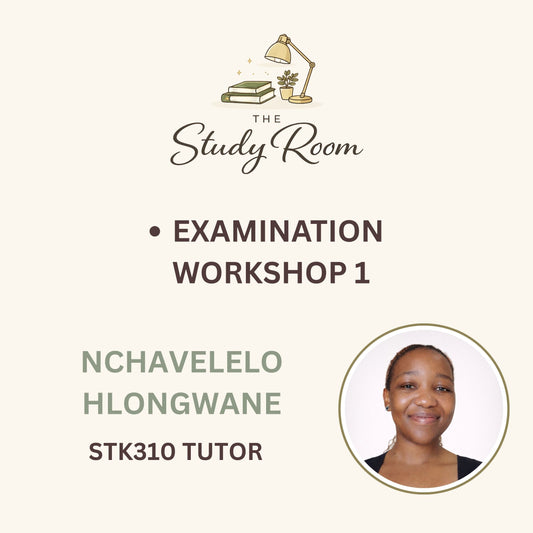 STK310 EXAMINATION WORKSHOP 1