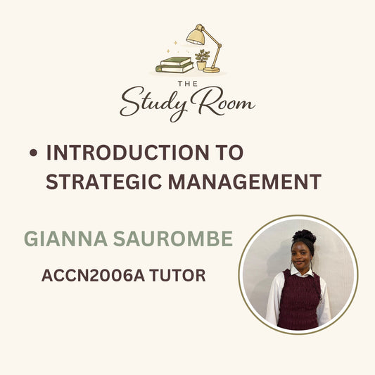 ACCN2006A TUTOR CLASS - INTRODUCTION TO STRATEGIC MANAGEMENT