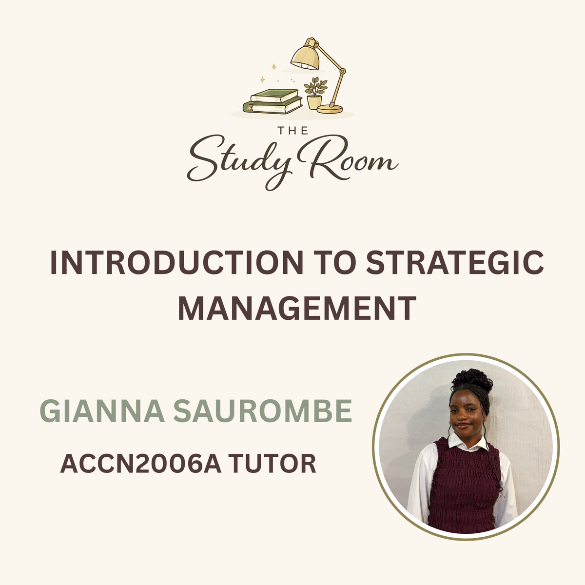 ACCN2006A TUTOR CLASS - INTRODUCTION TO STRATEGIC MANAGEMENT