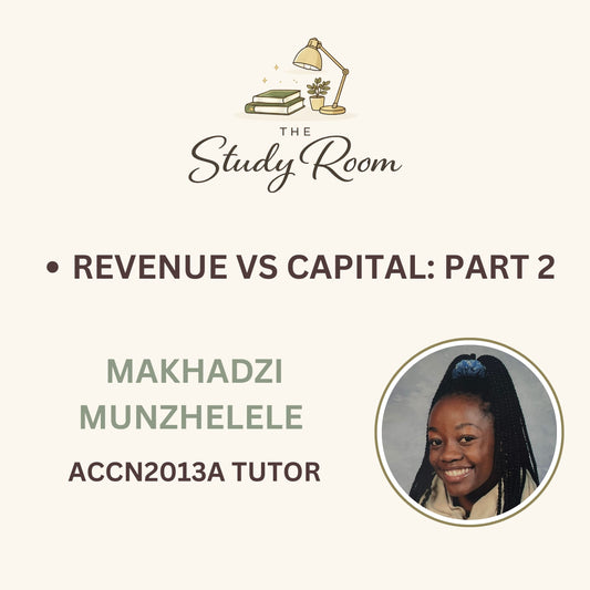 ACCN2013A TUTOR CLASS - REVENUE VS CAPITAL: PART 2
