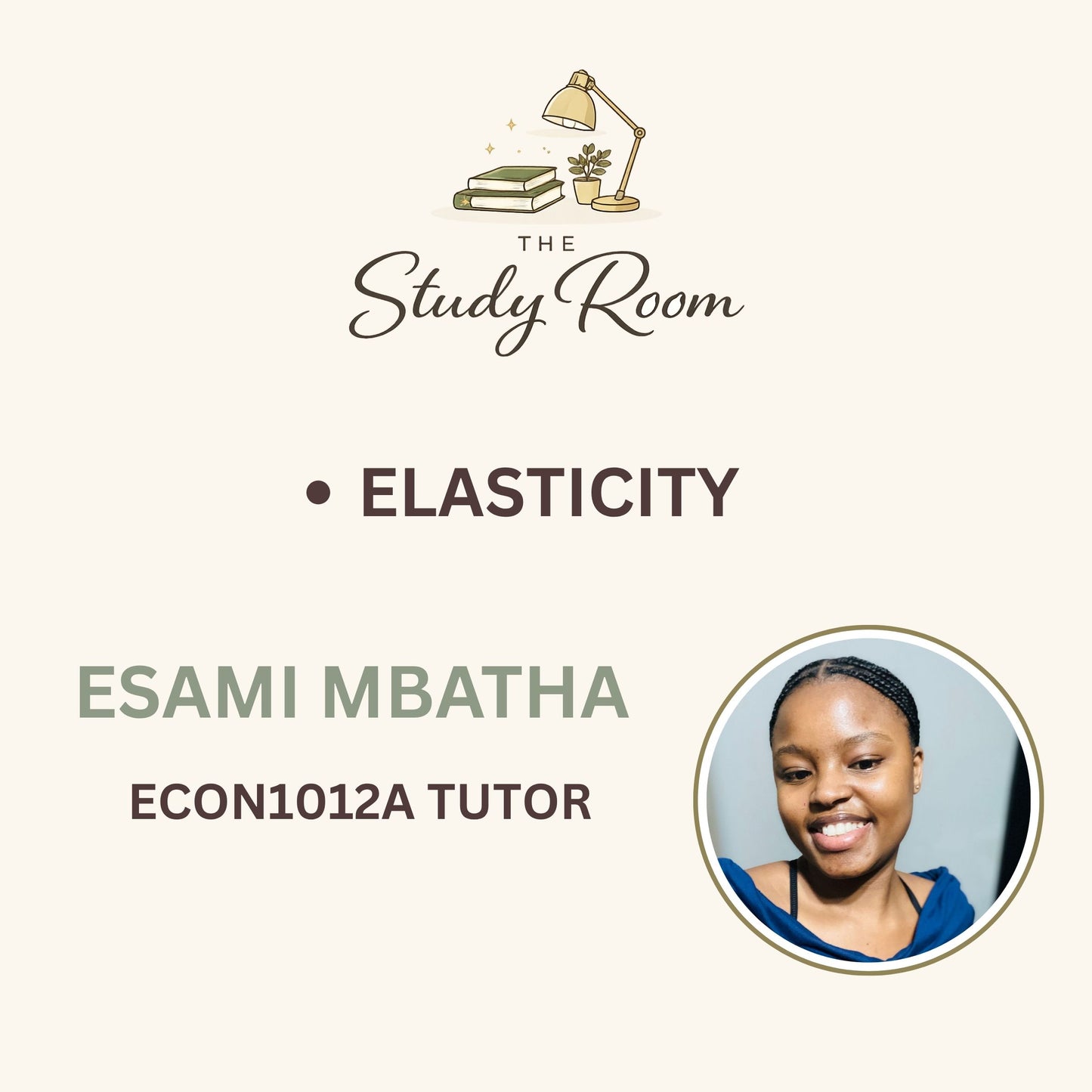 ECON1012A TUTOR CLASS - ELASTICITY