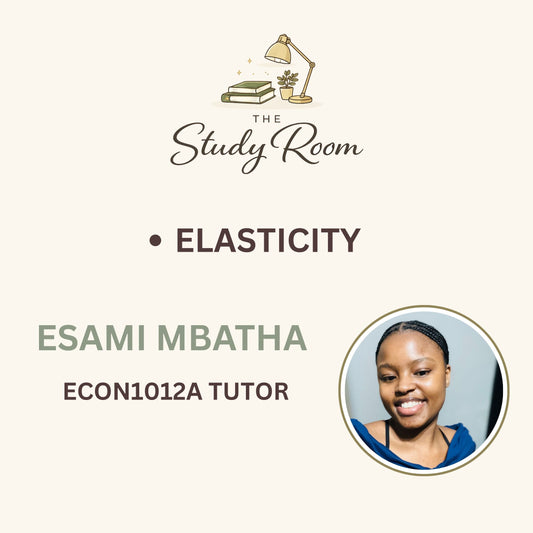 ECON1012A TUTOR CLASS - ELASTICITY
