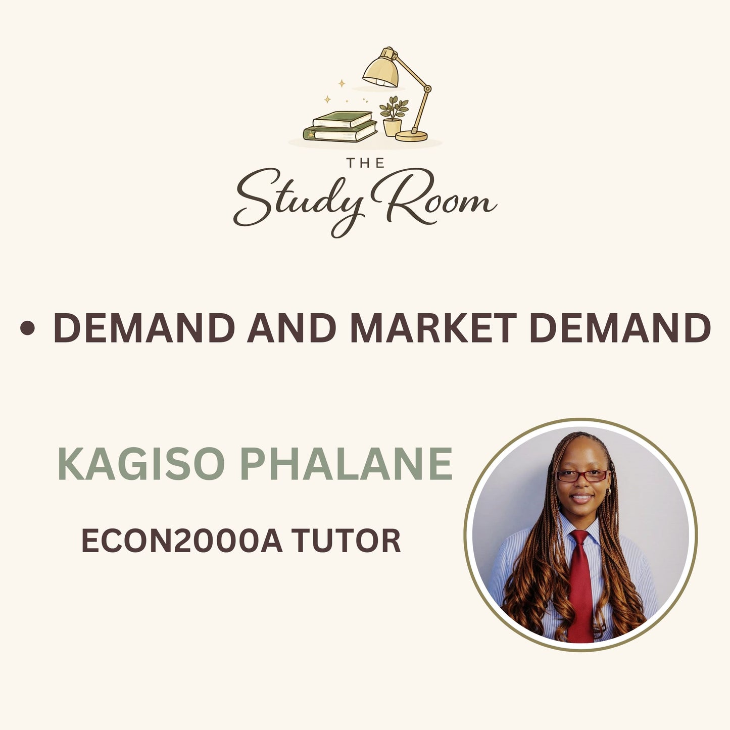 ECON2000A TUTOR CLASS - DEMAND AND MARKET DEMAND