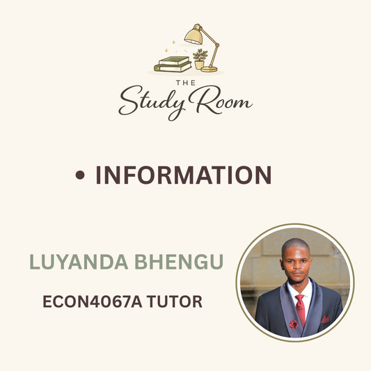 ECON4067A TUTOR CLASS - INFORMATION