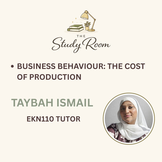 EKN110 TUTOR CLASS - BUSINESS BEHAVIOUR: THE COST OF PRODUCTION