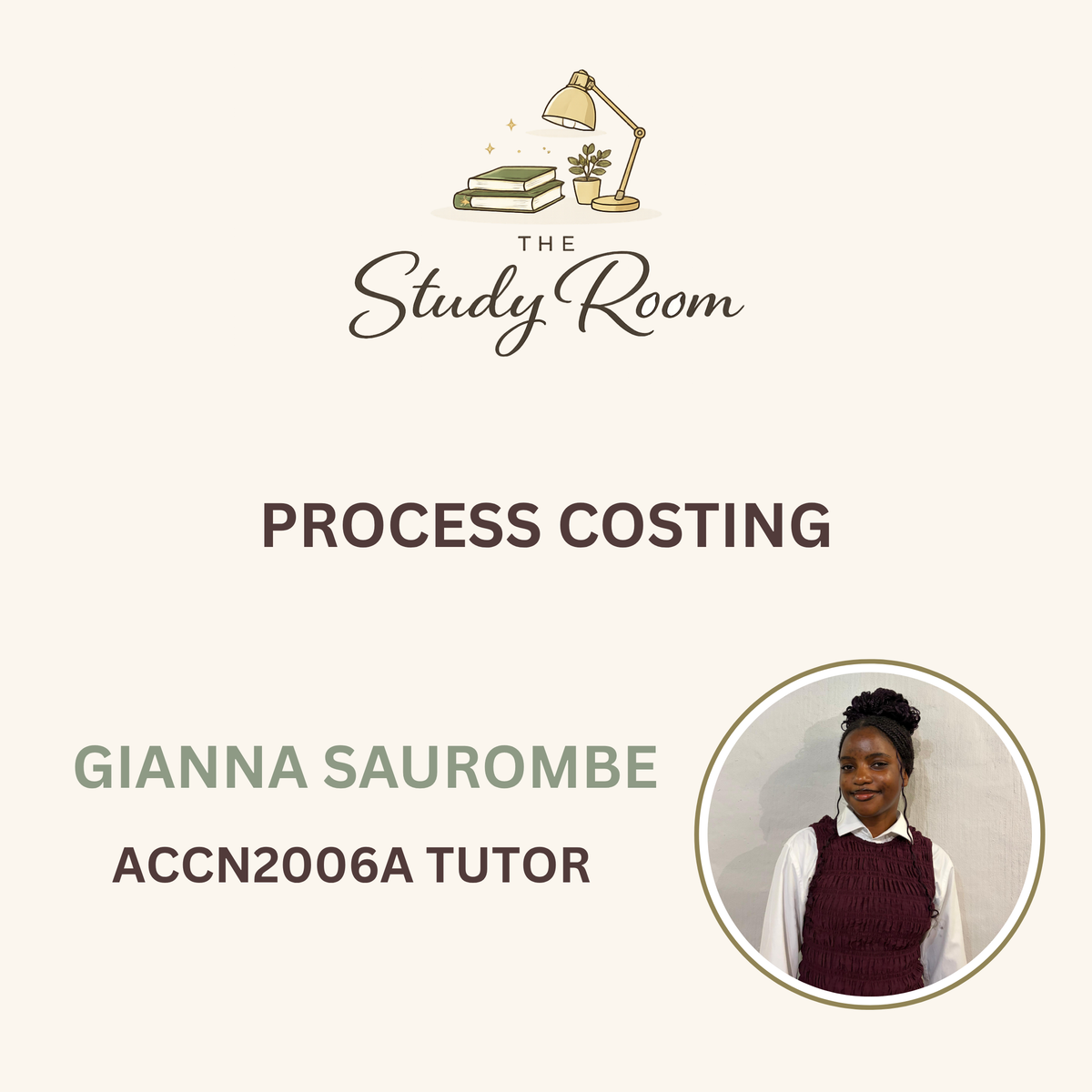 ACCN2006A TUTOR CLASS - PROCESS COSTING
