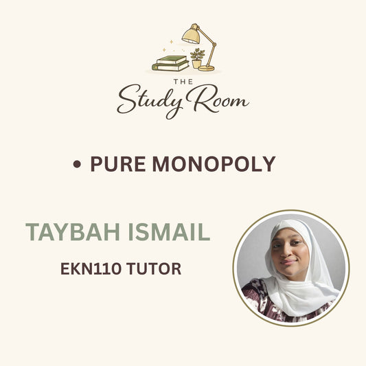 EKN110 TUTOR CLASS - PURE MONOPOLY